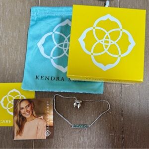 Kendra Scott Stan bracelet drusy green with silver